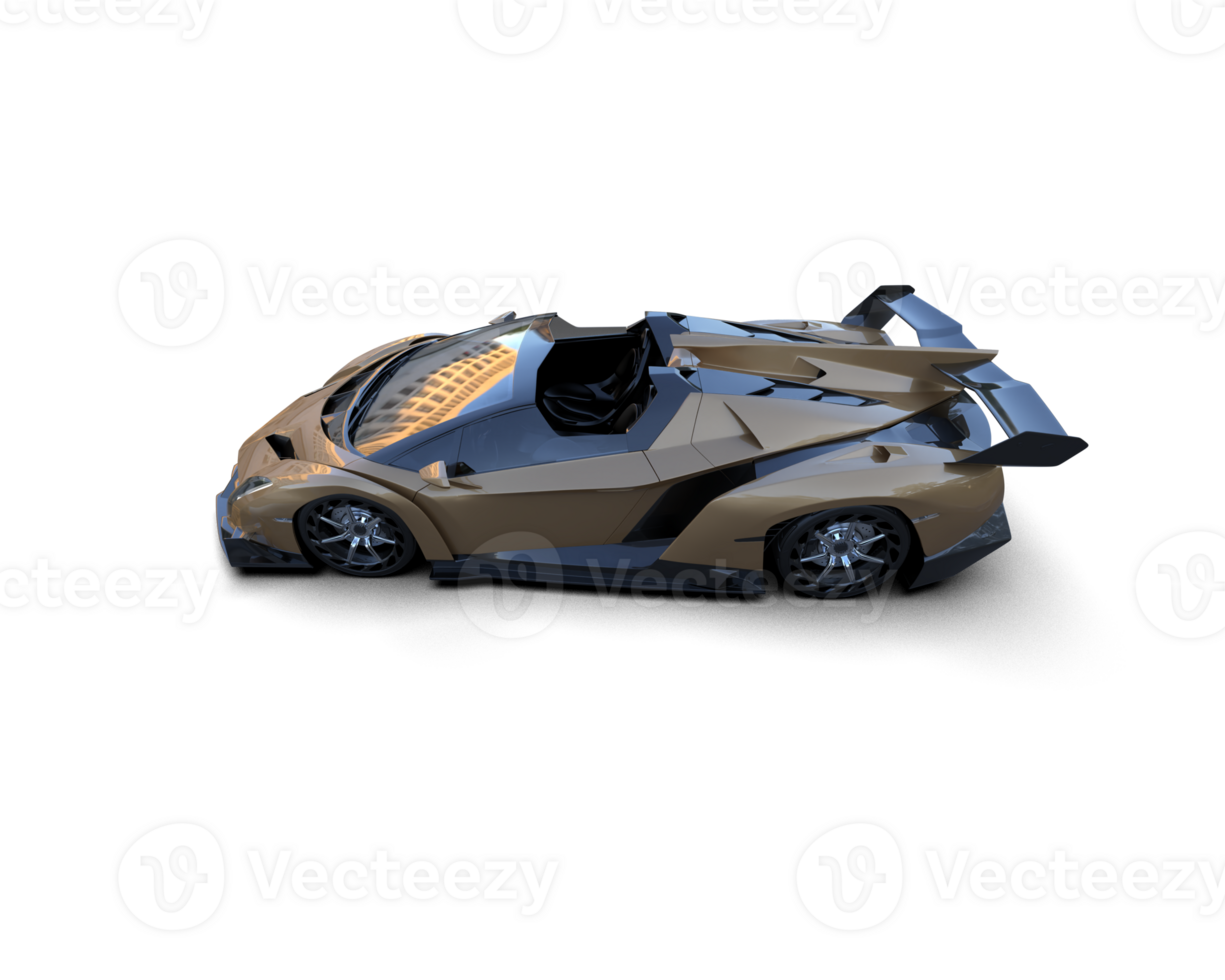 Realistic sport car isolated on background. 3d rendering - illustration png