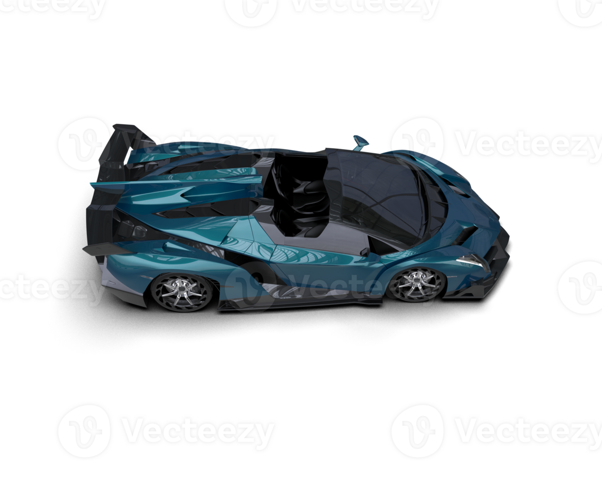 Realistic sport car isolated on background. 3d rendering - illustration png