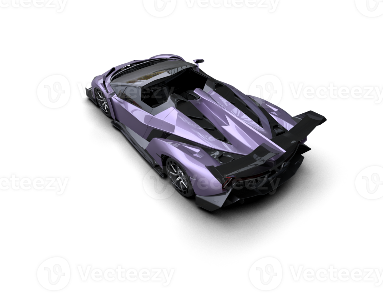 Realistic sport car isolated on background. 3d rendering - illustration png