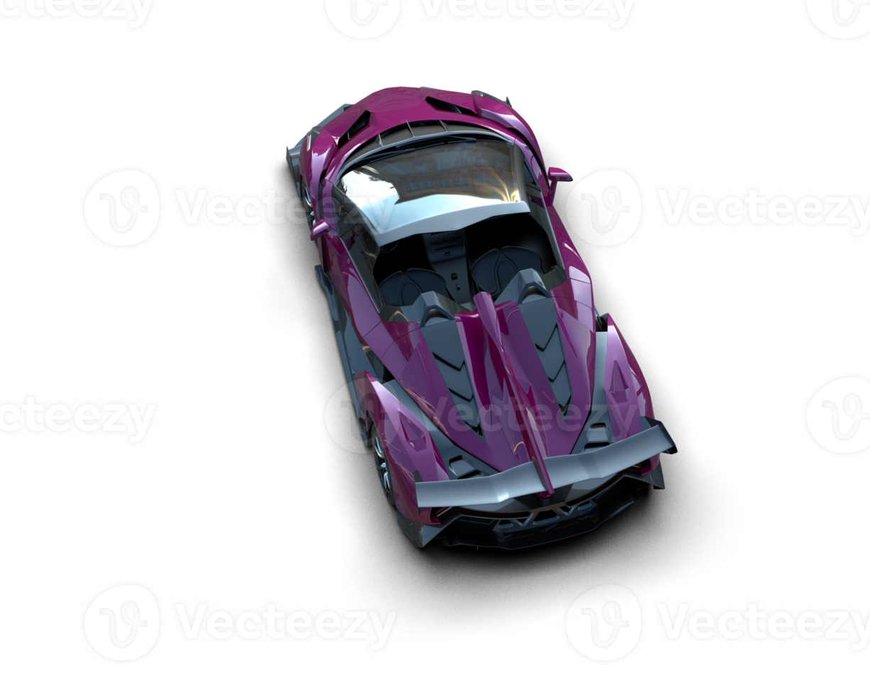 Realistic sport car isolated on background. 3d rendering - illustration png