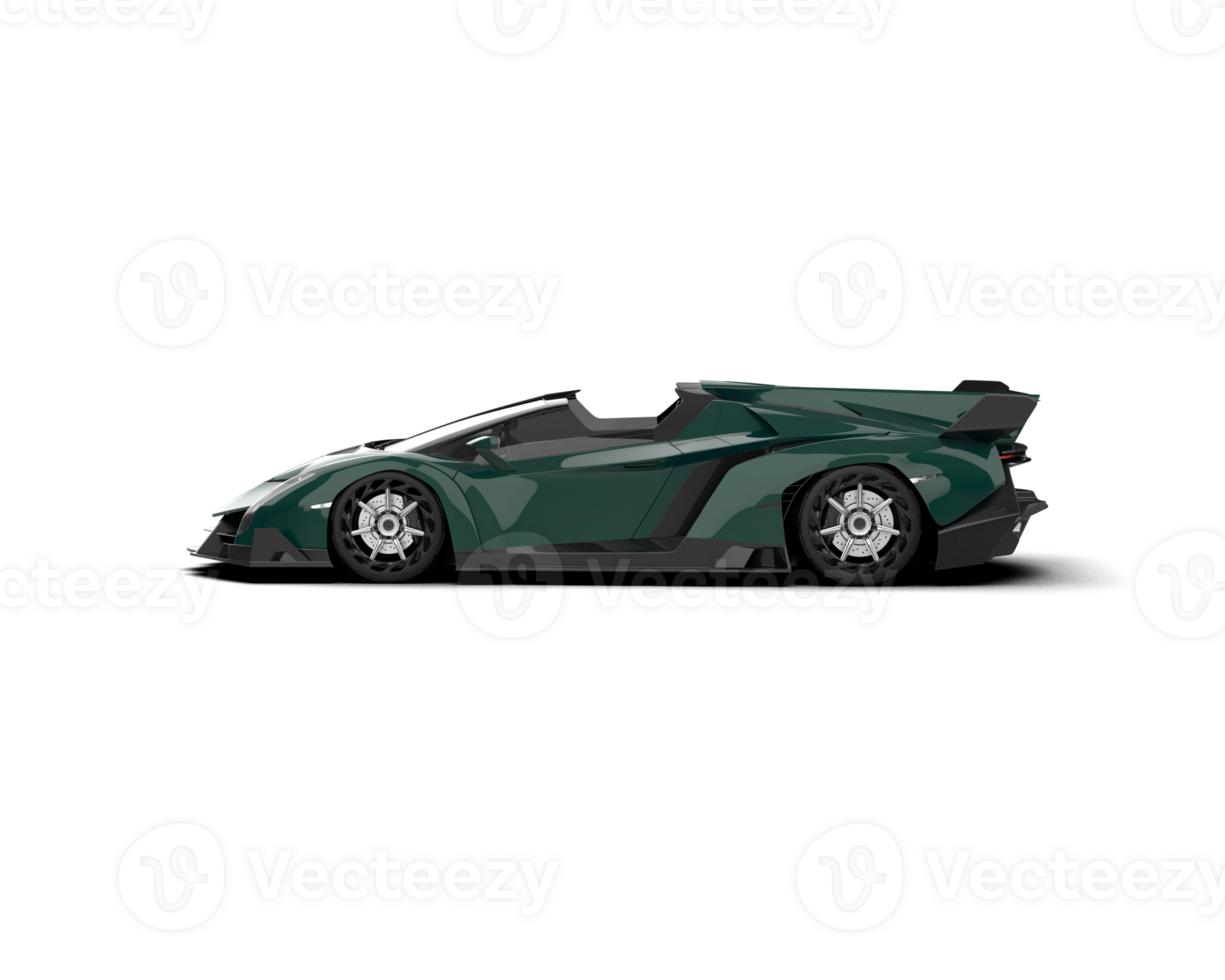 Realistic sport car isolated on background. 3d rendering - illustration png