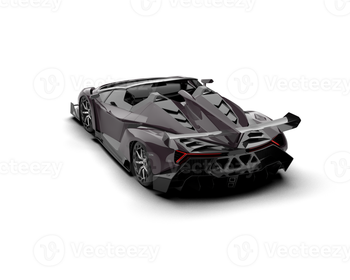 Realistic sport car isolated on background. 3d rendering - illustration png