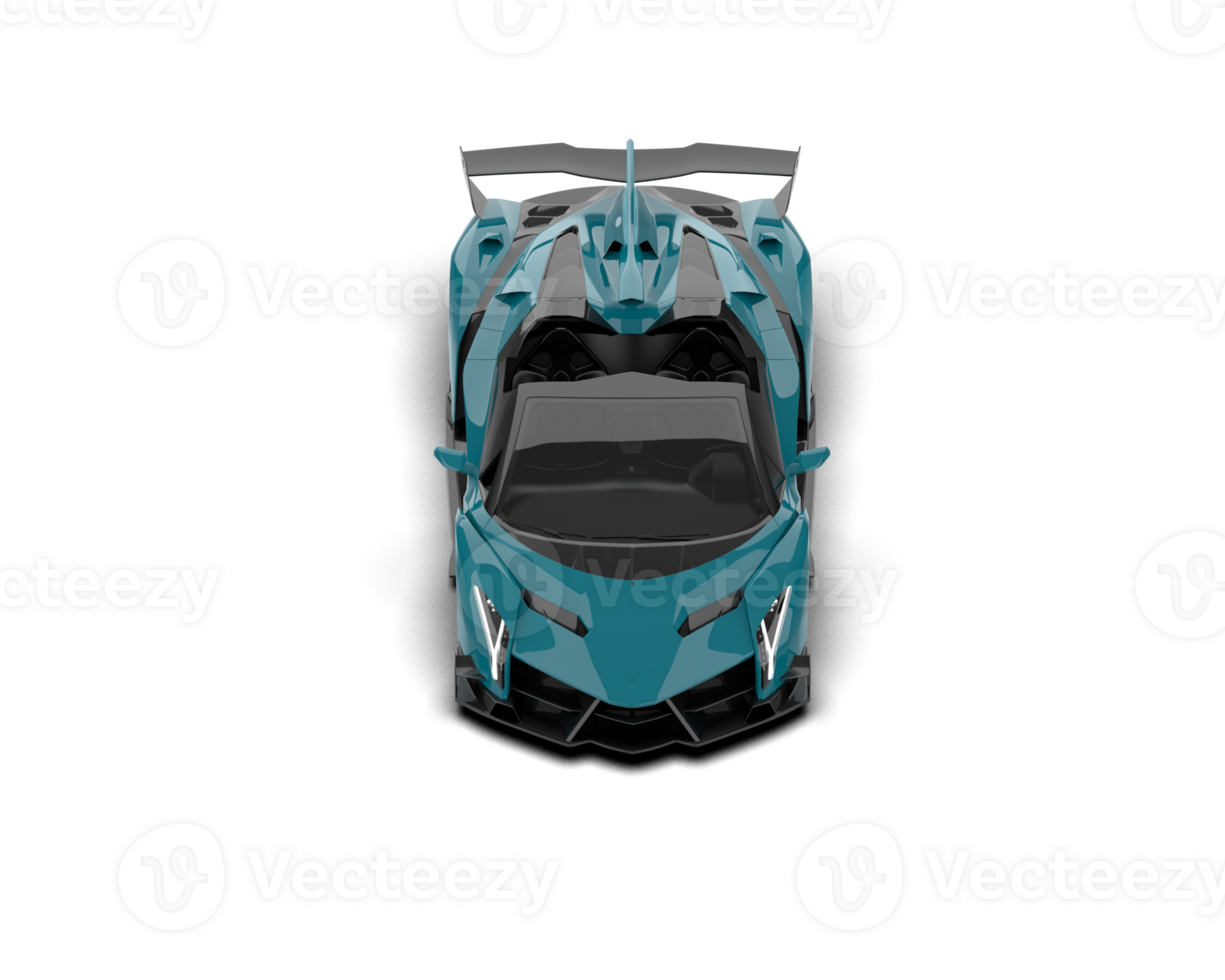 Realistic sport car isolated on background. 3d rendering - illustration png