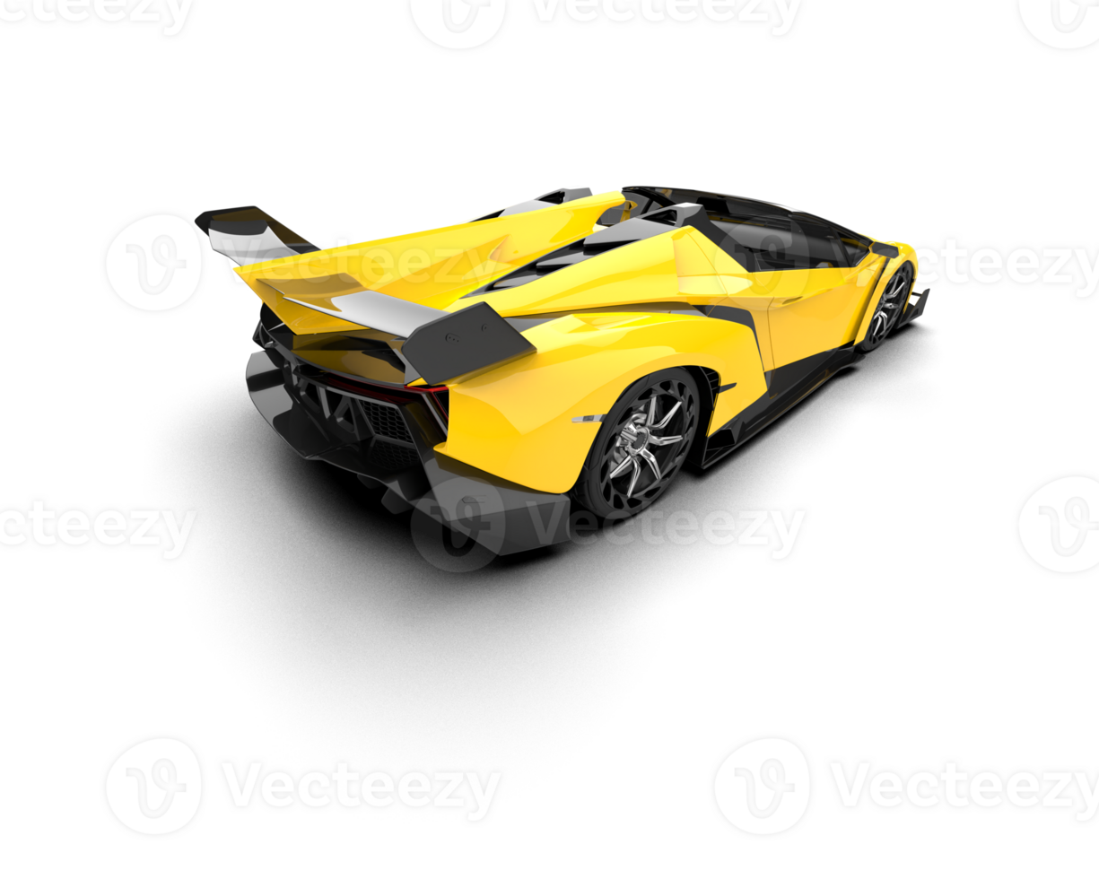 Realistic sport car isolated on background. 3d rendering - illustration png