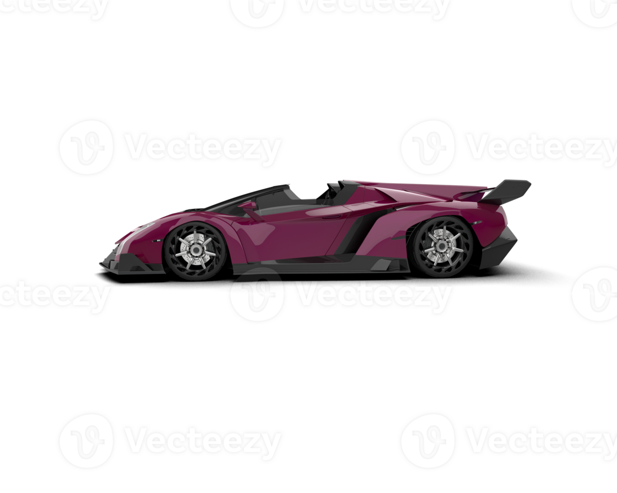 Realistic sport car isolated on background. 3d rendering - illustration png