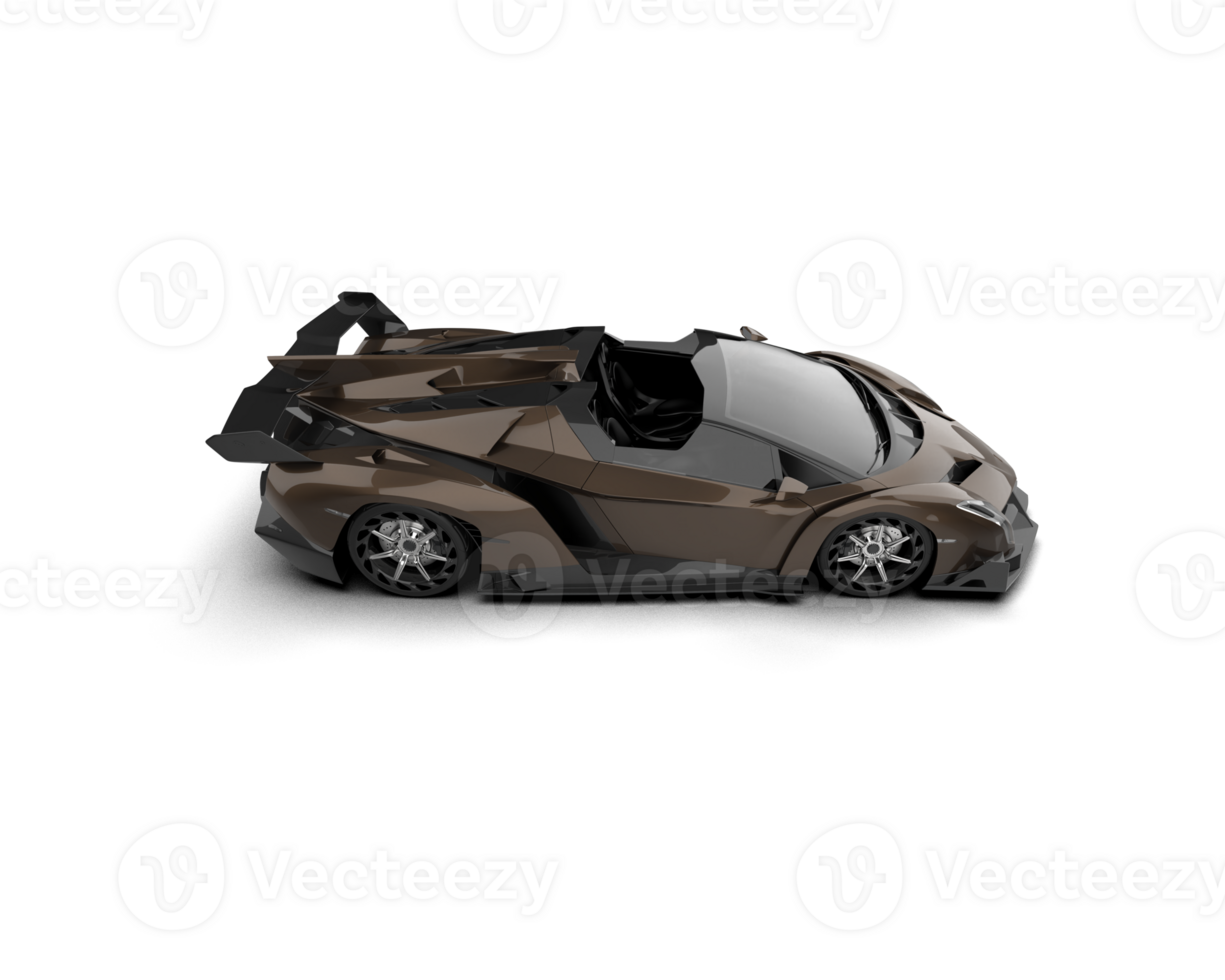 Realistic sport car isolated on background. 3d rendering - illustration png