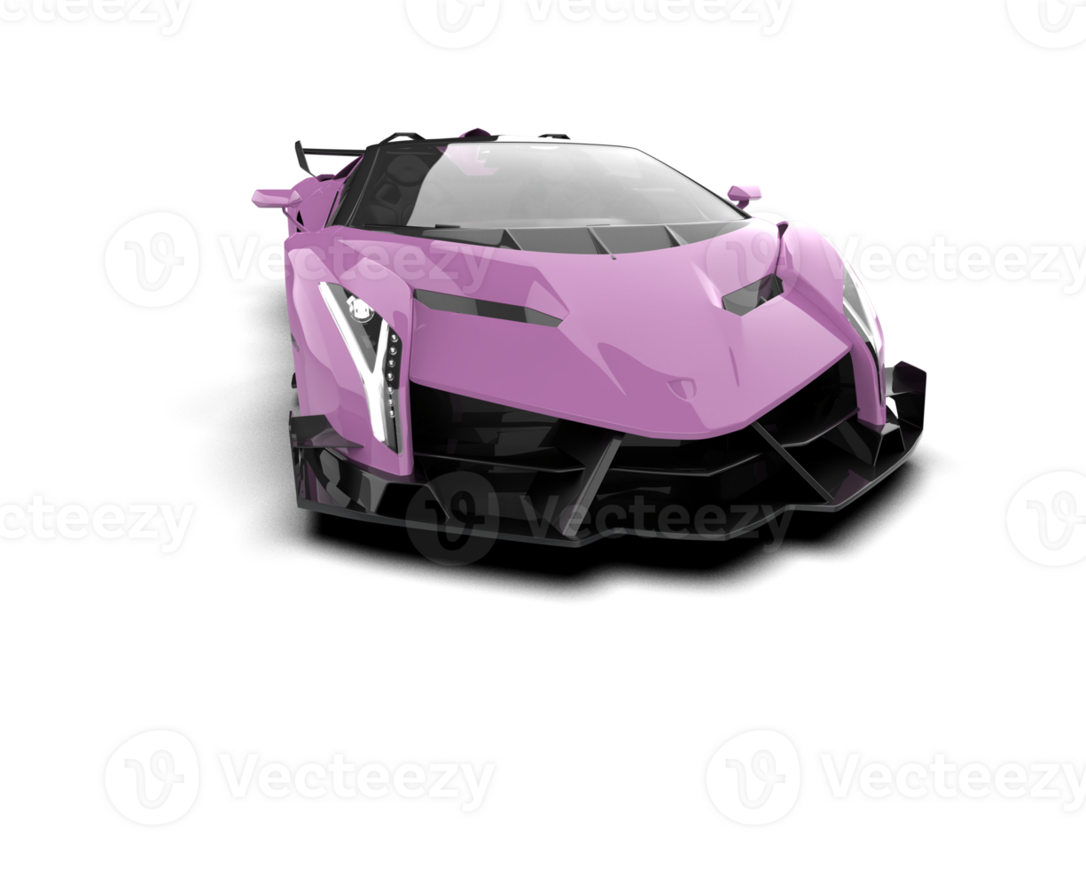 Realistic sport car isolated on background. 3d rendering - illustration png