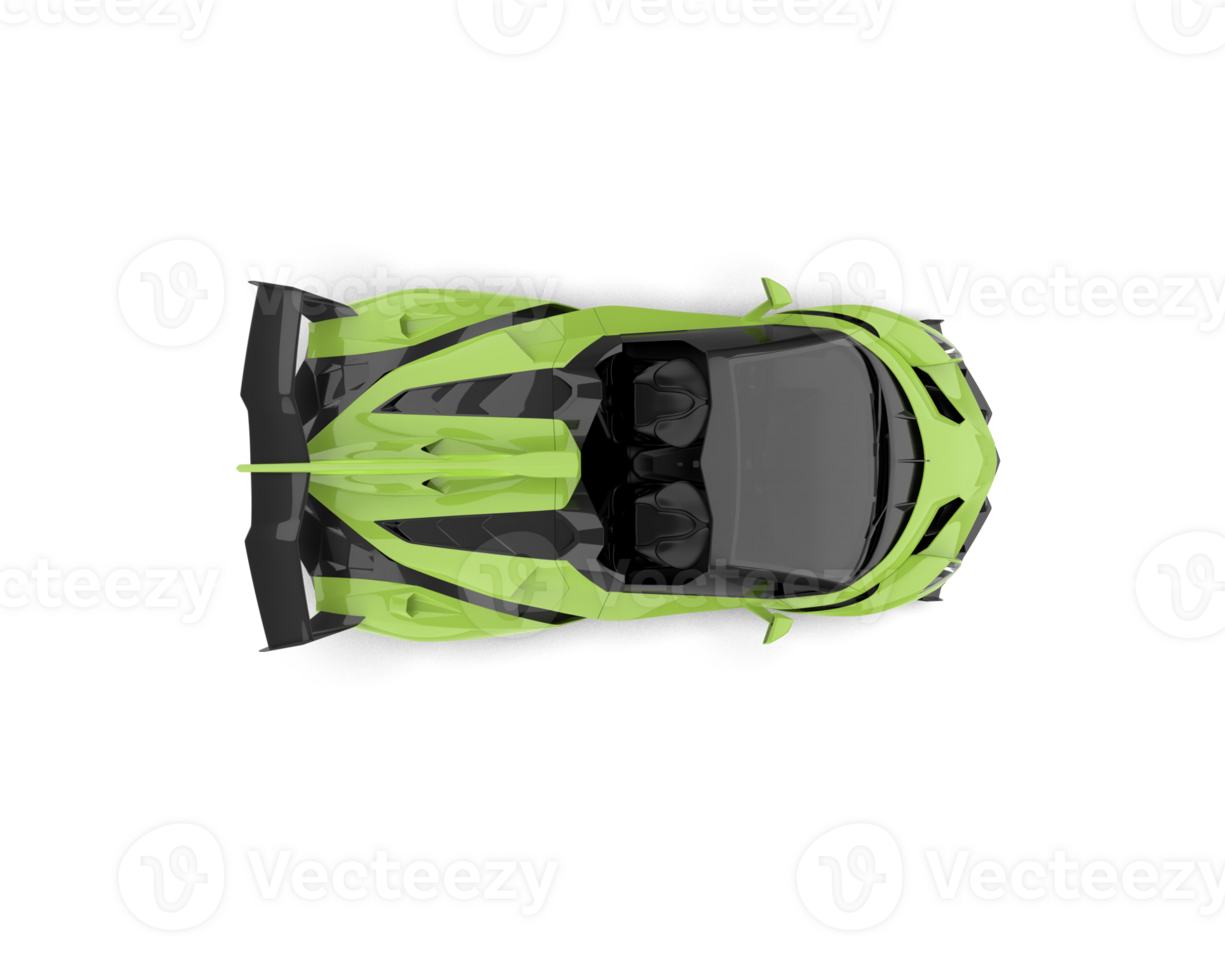 Realistic sport car isolated on background. 3d rendering - illustration png