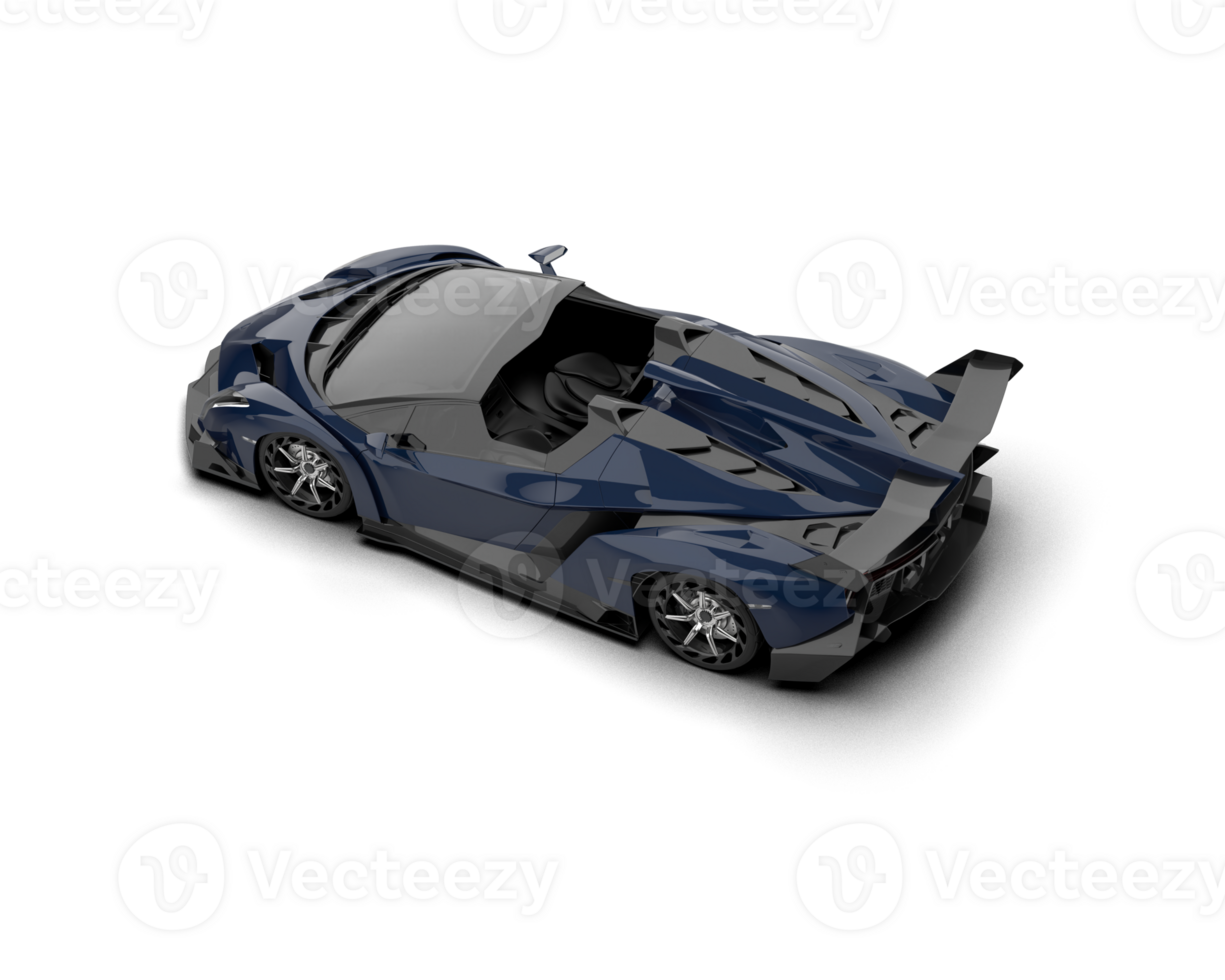 Realistic sport car isolated on background. 3d rendering - illustration png