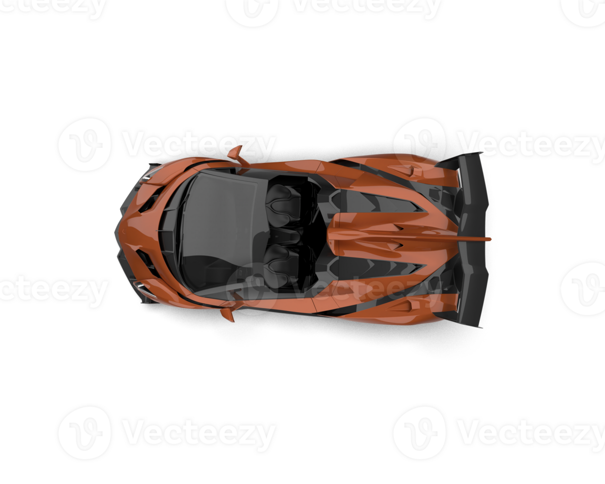 Realistic sport car isolated on background. 3d rendering - illustration png