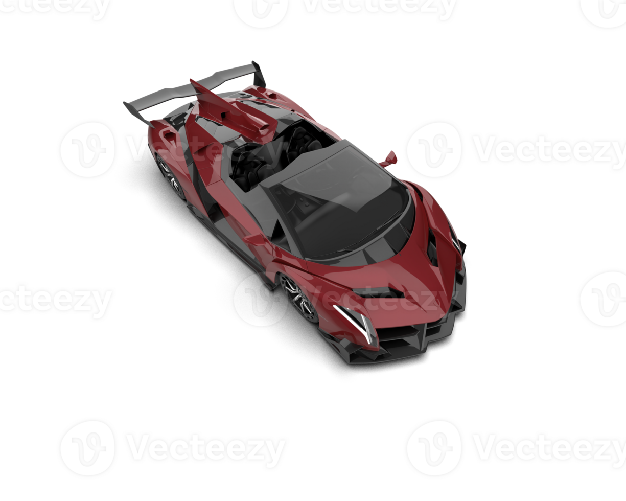Realistic sport car isolated on background. 3d rendering - illustration png