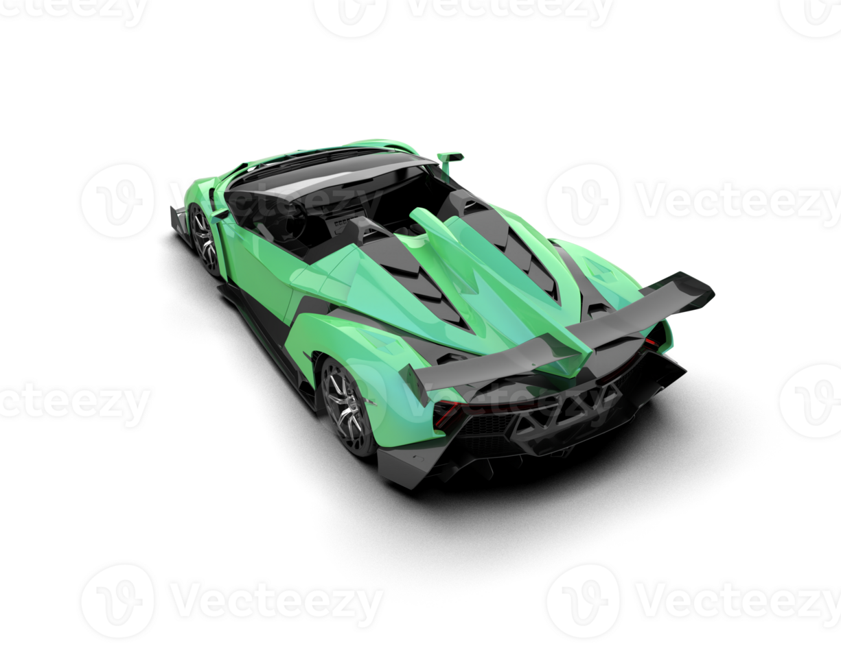 Realistic sport car isolated on background. 3d rendering - illustration png