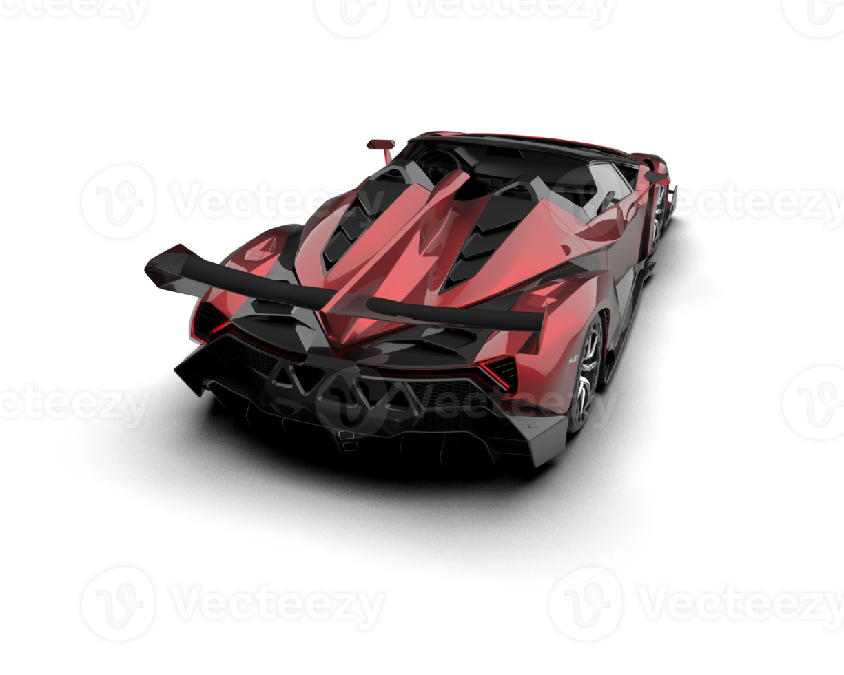 Realistic sport car isolated on background. 3d rendering - illustration png