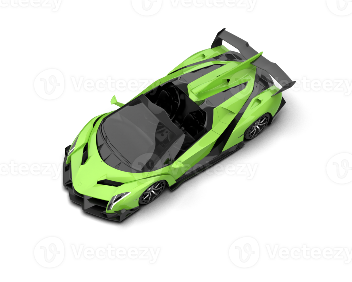 Realistic sport car isolated on background. 3d rendering - illustration png