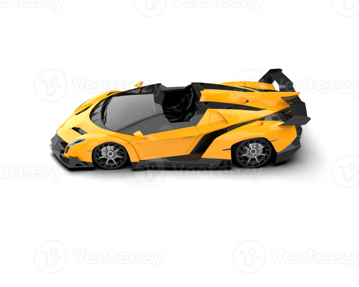 Realistic sport car isolated on background. 3d rendering - illustration png