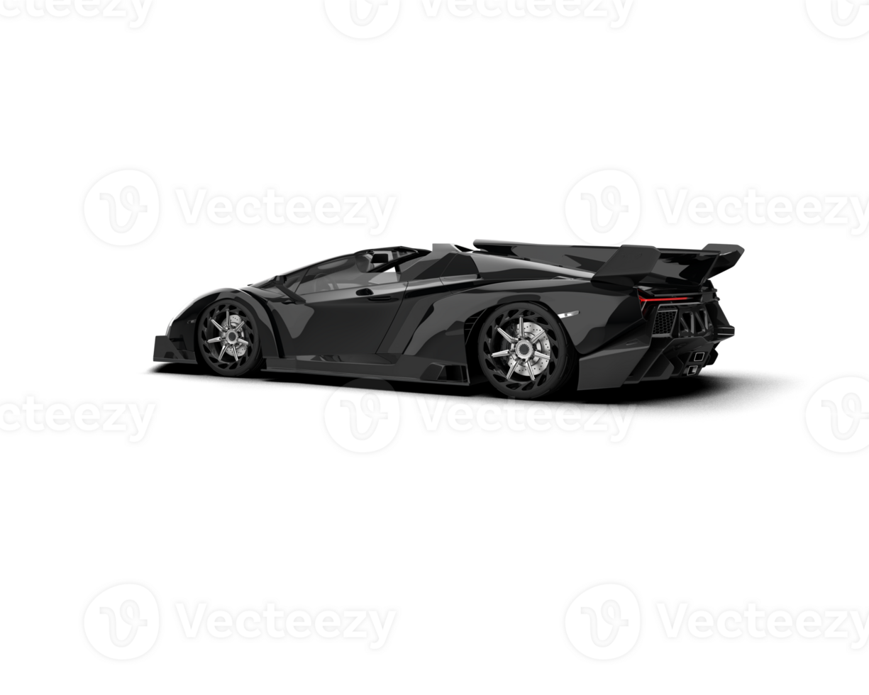 Realistic sport car isolated on background. 3d rendering - illustration png