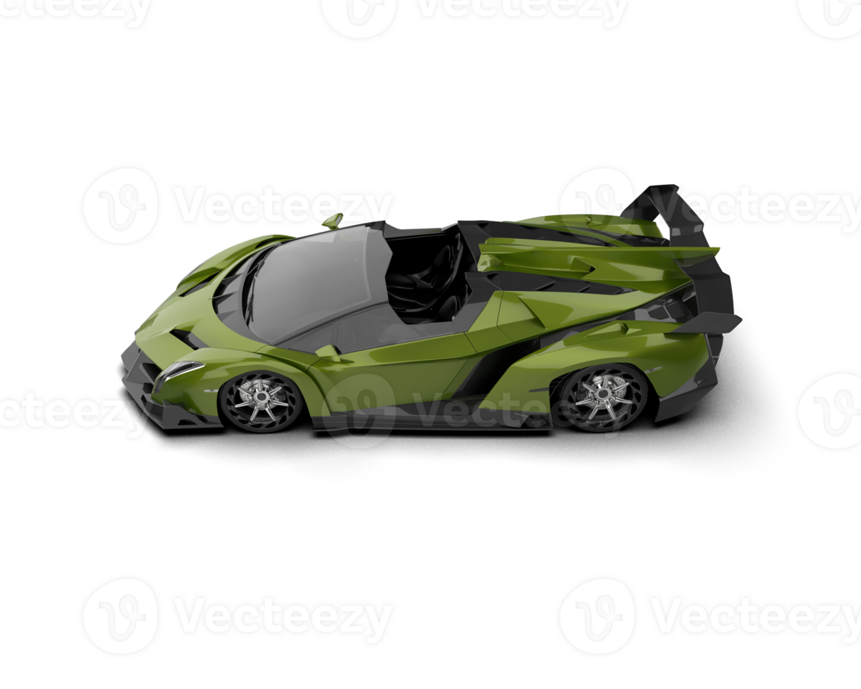 Realistic sport car isolated on background. 3d rendering - illustration png