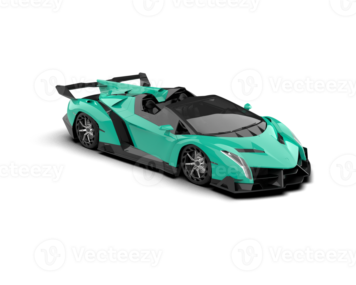 Realistic sport car isolated on background. 3d rendering - illustration png