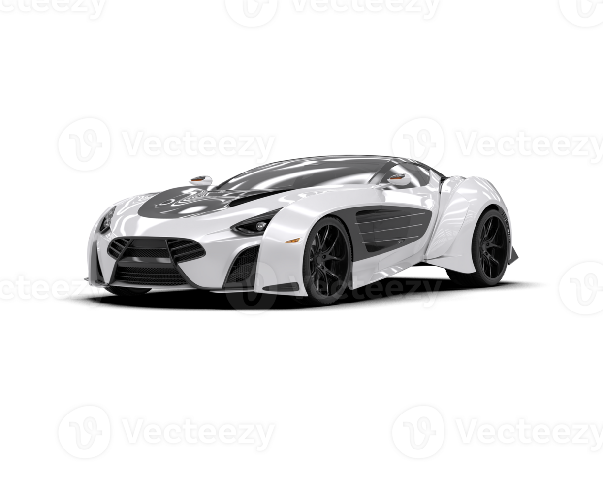 Realistic sport car isolated on background. 3d rendering - illustration png