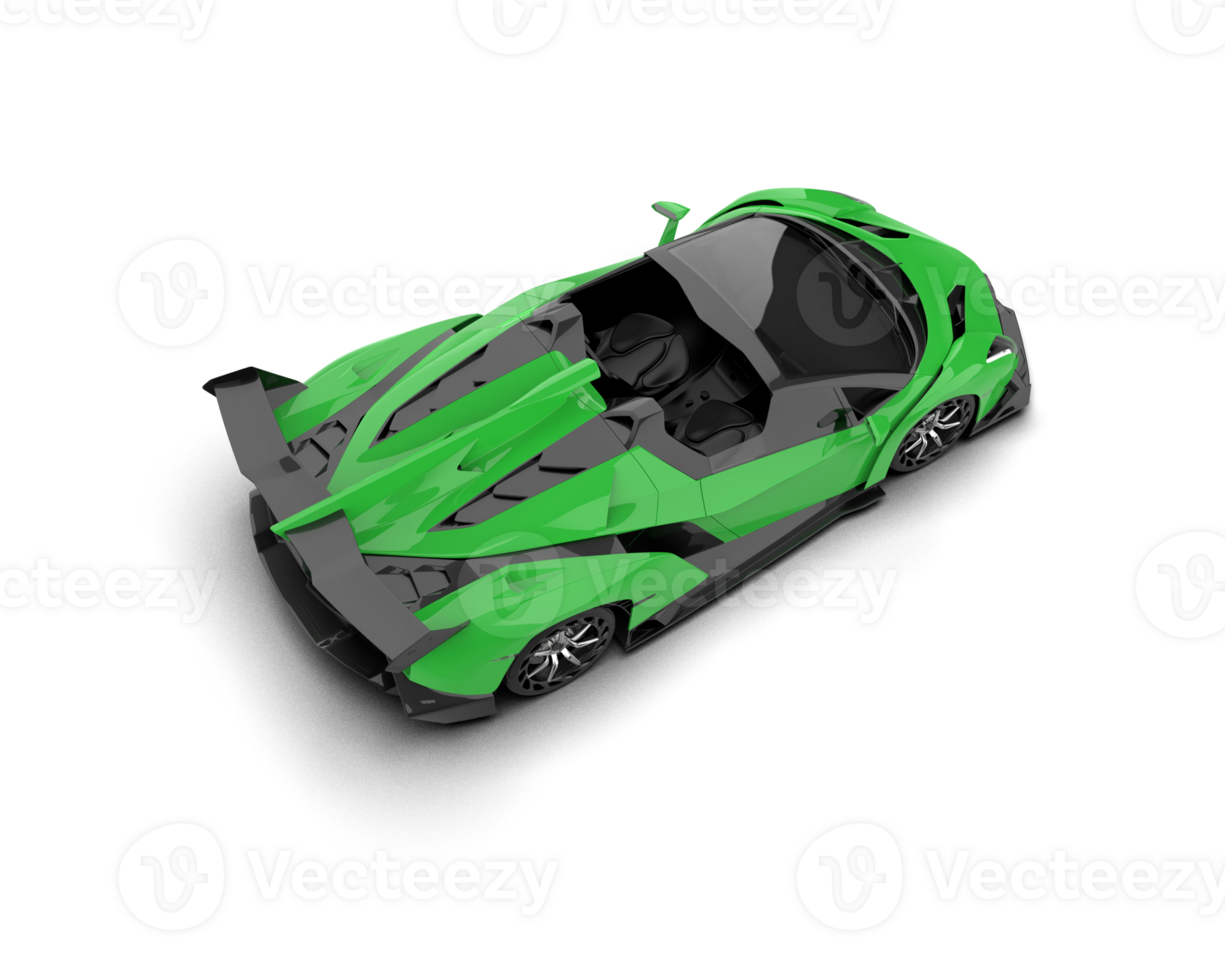 Realistic sport car isolated on background. 3d rendering - illustration png