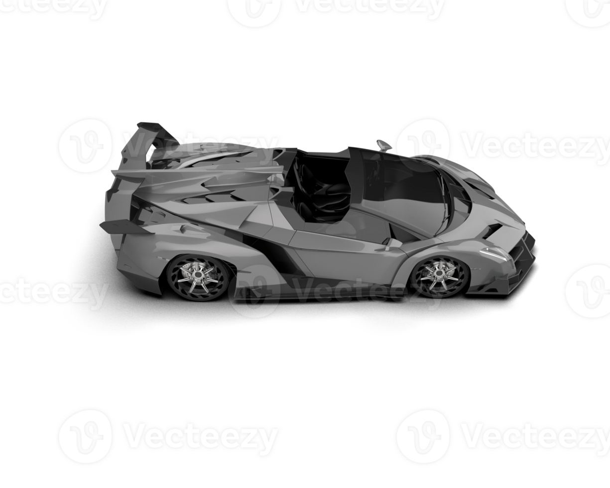 Realistic sport car isolated on background. 3d rendering - illustration png