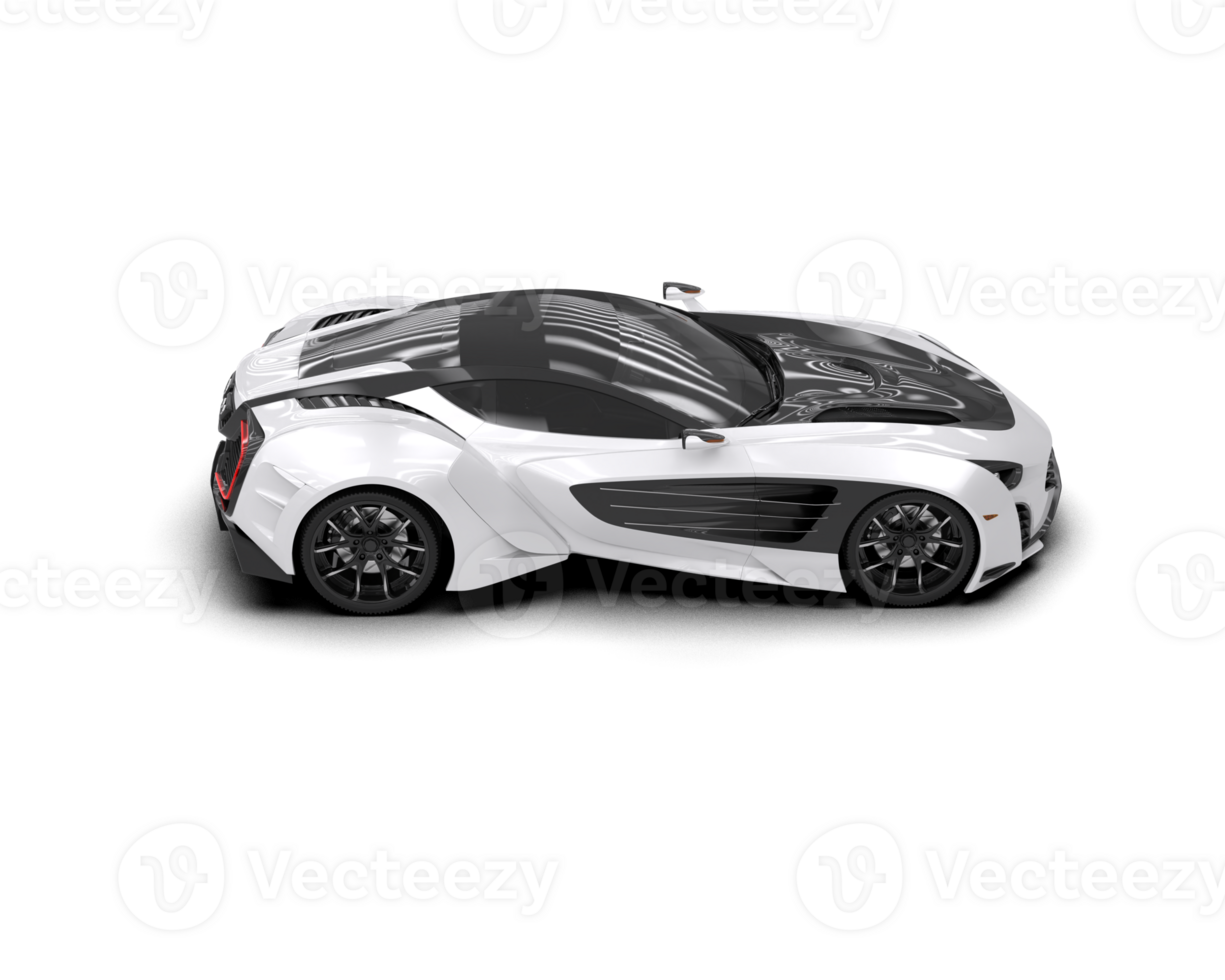 Realistic sport car isolated on background. 3d rendering - illustration png
