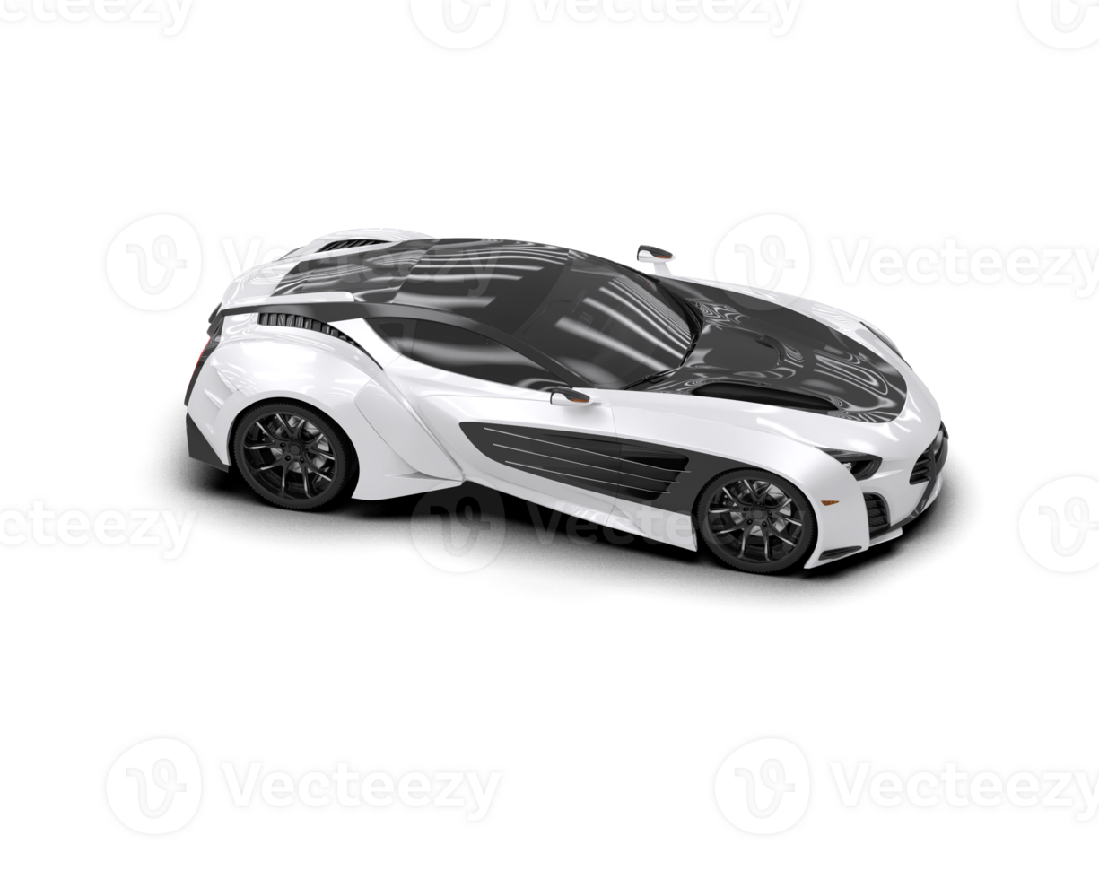 Realistic sport car isolated on background. 3d rendering - illustration png