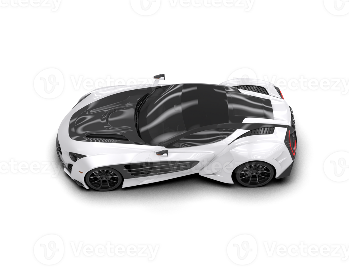 Realistic sport car isolated on background. 3d rendering - illustration png