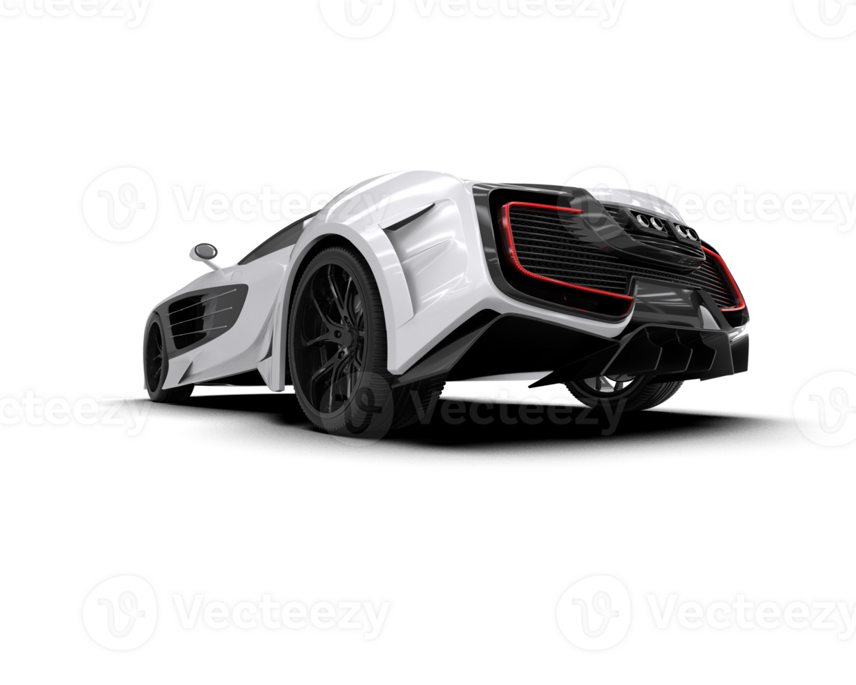 Realistic sport car isolated on background. 3d rendering - illustration png