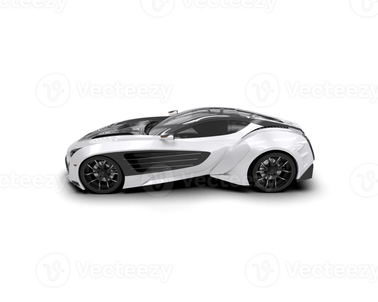 Realistic sport car isolated on background. 3d rendering - illustration png