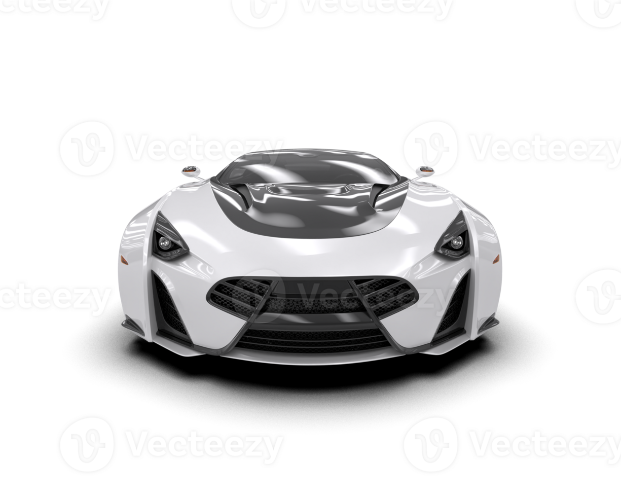 Realistic sport car isolated on background. 3d rendering - illustration png