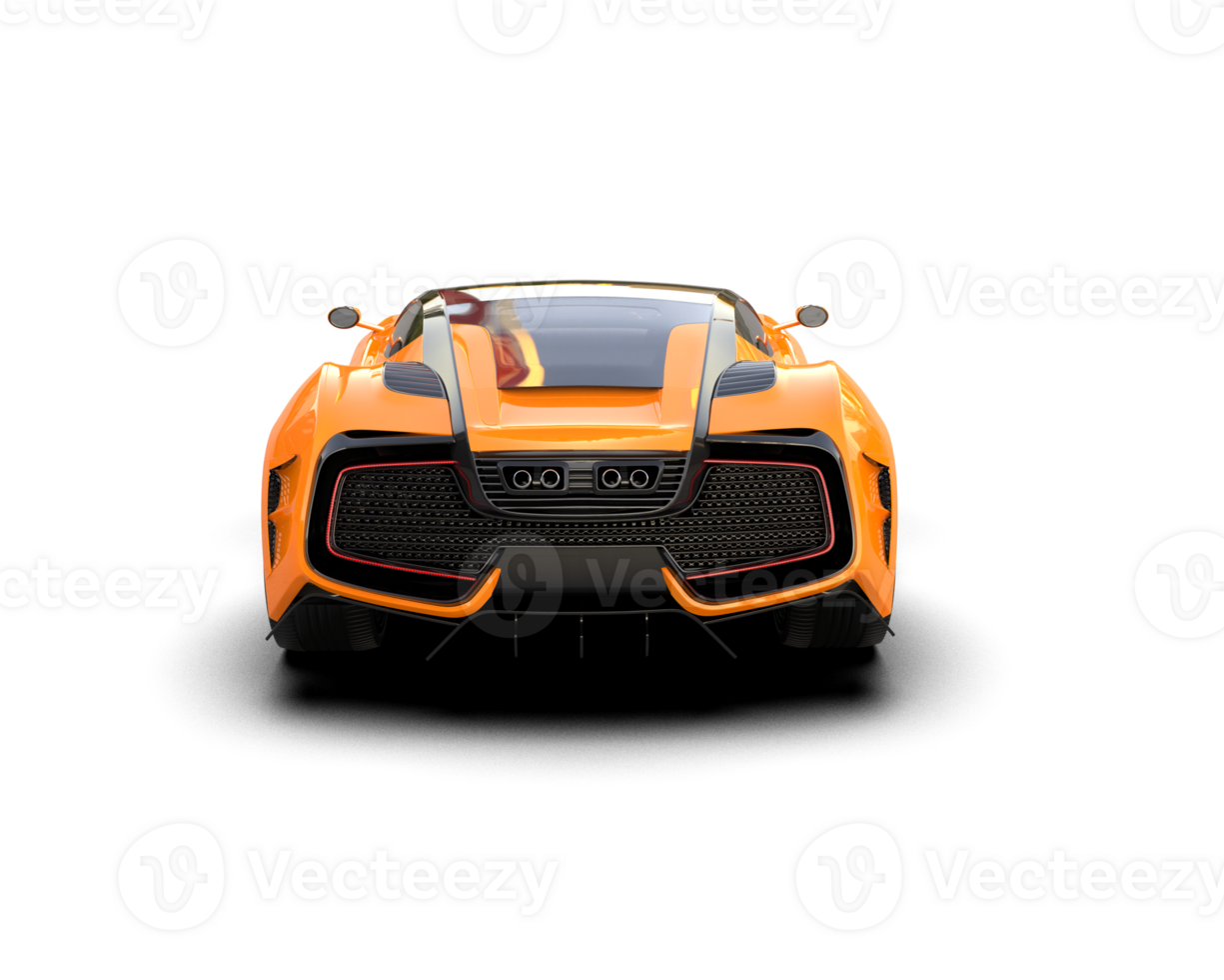Realistic sport car isolated on background. 3d rendering - illustration png