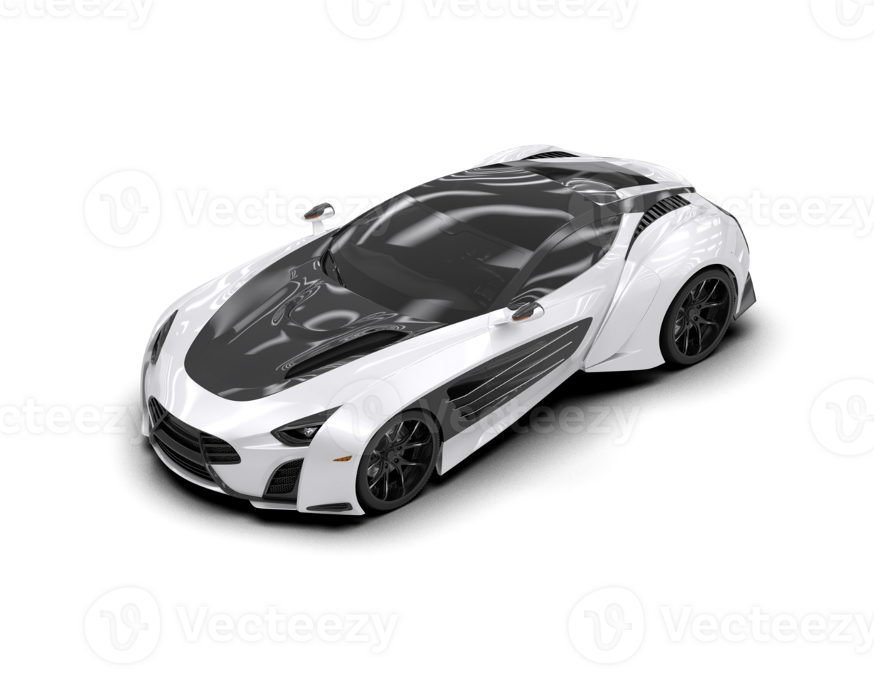 Realistic sport car isolated on background. 3d rendering - illustration png