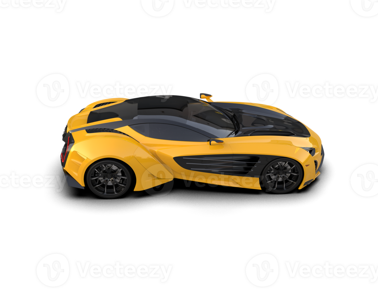 Realistic sport car isolated on background. 3d rendering - illustration png