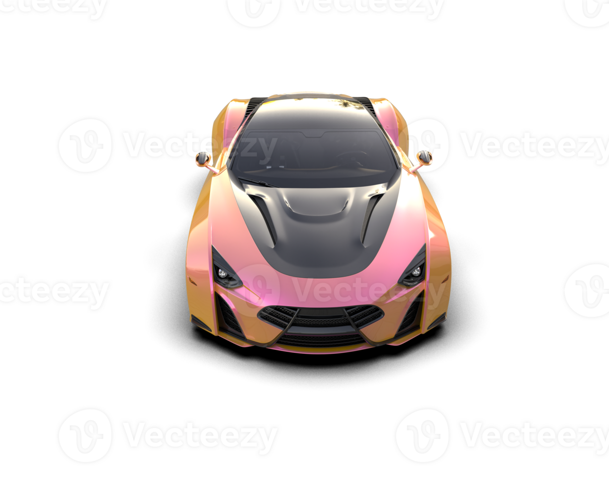 Realistic sport car isolated on background. 3d rendering - illustration png