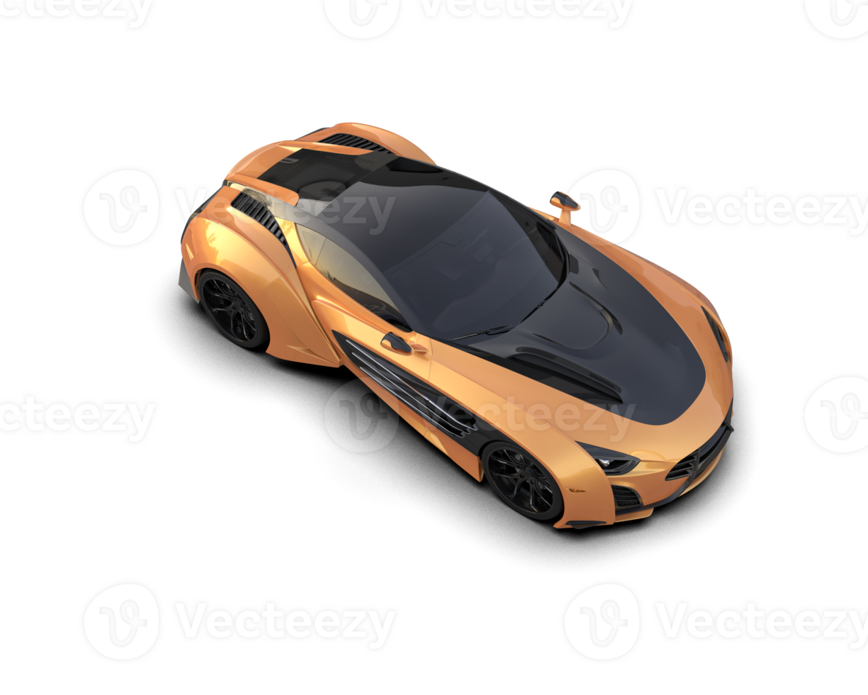 Realistic sport car isolated on background. 3d rendering - illustration png