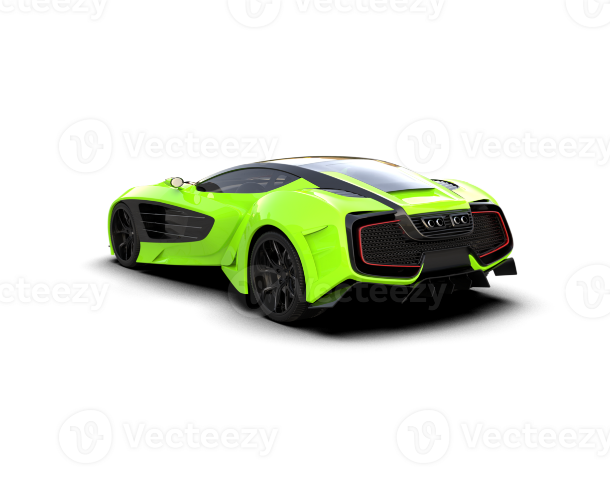 Realistic sport car isolated on background. 3d rendering - illustration png