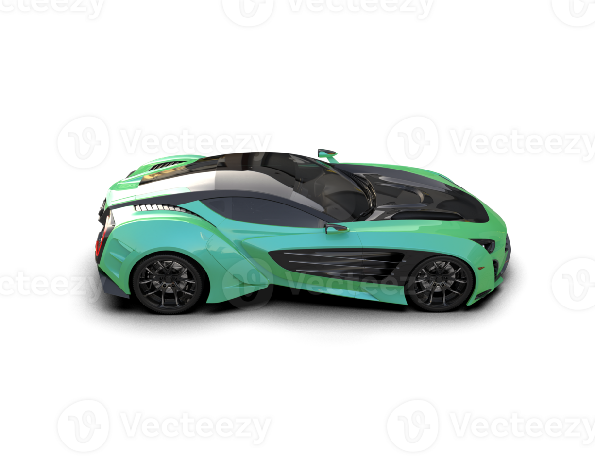 Realistic sport car isolated on background. 3d rendering - illustration png