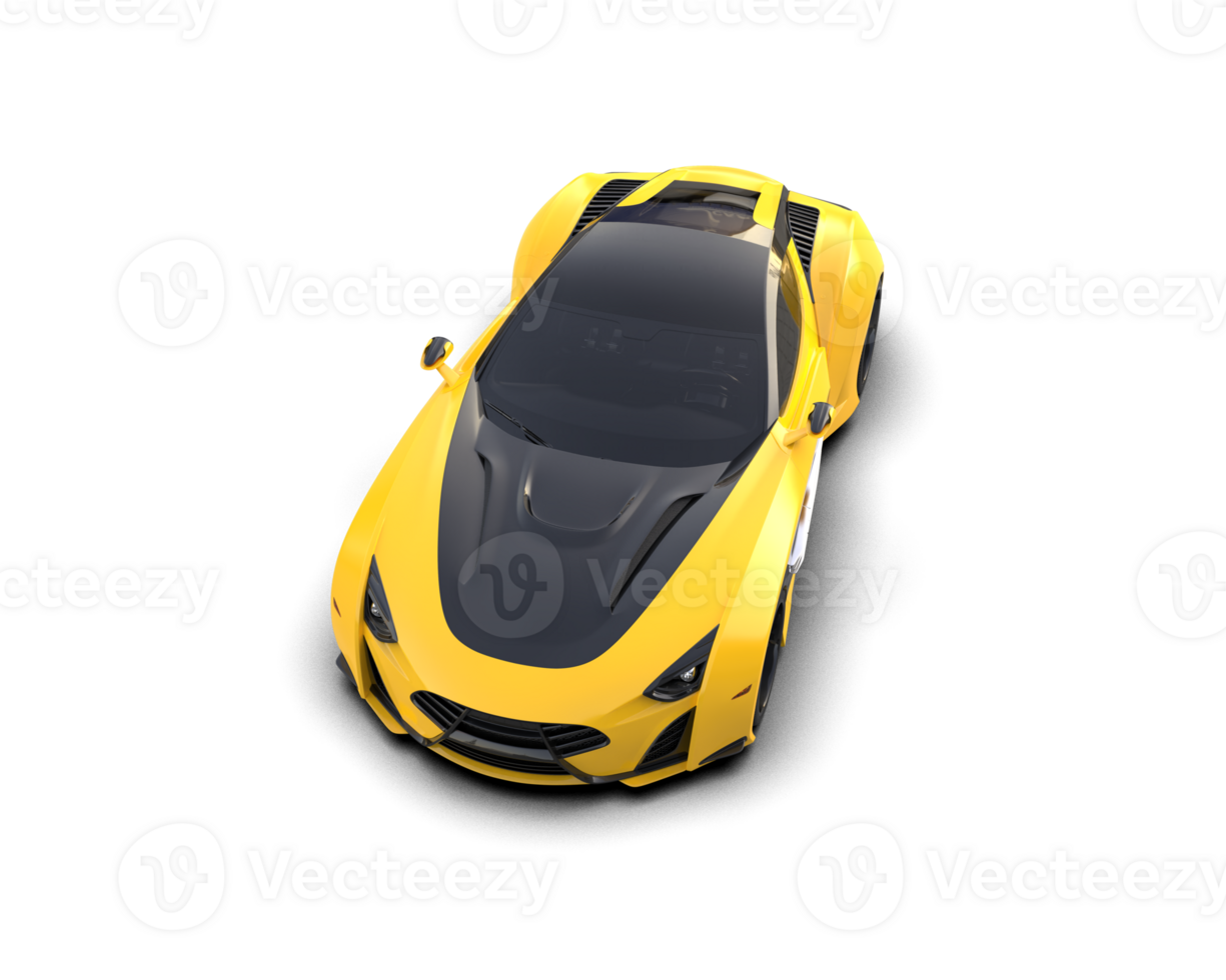 Realistic sport car isolated on background. 3d rendering - illustration png