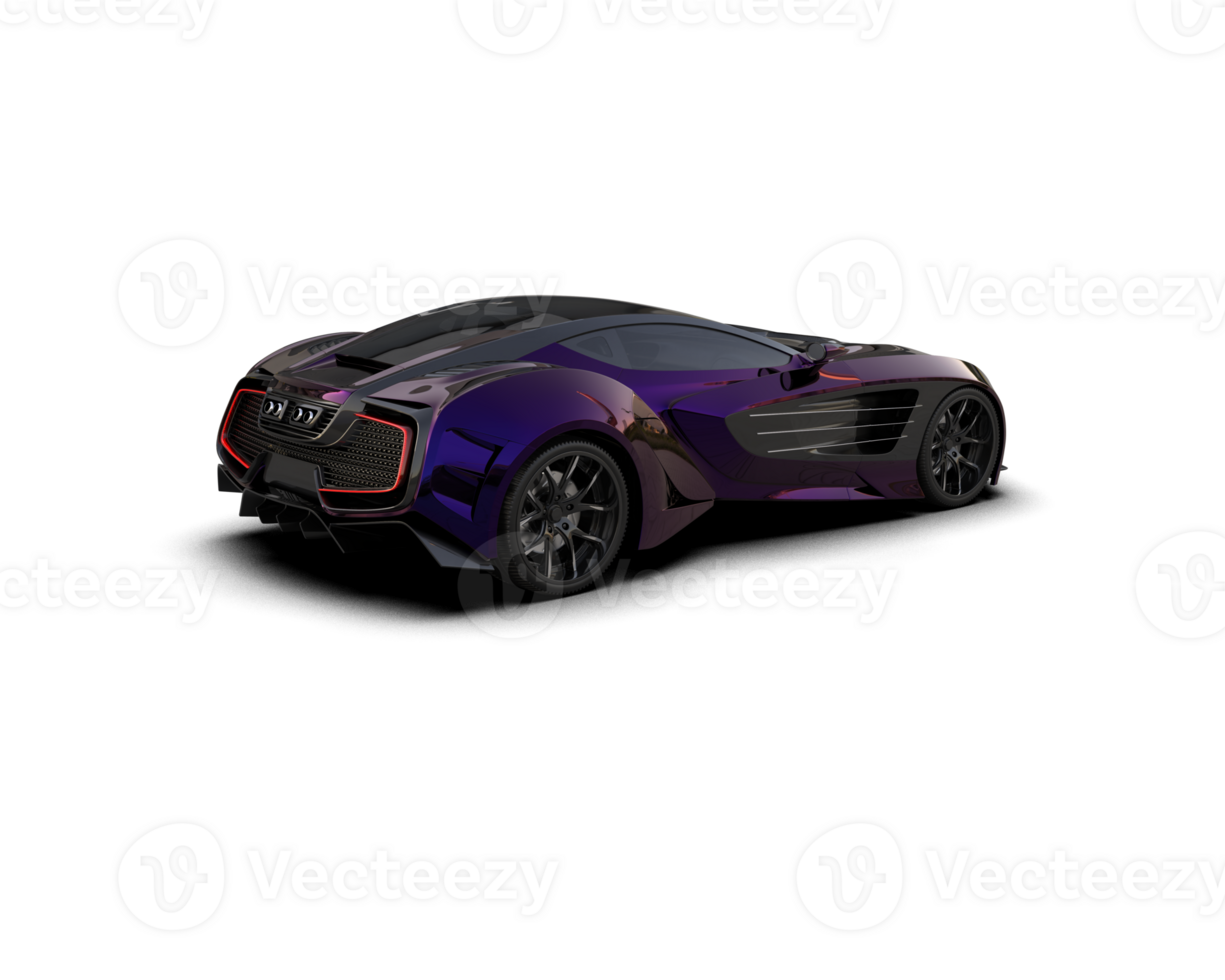 Realistic sport car isolated on background. 3d rendering - illustration png