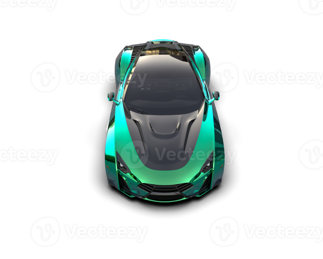 Realistic sport car isolated on background. 3d rendering - illustration png