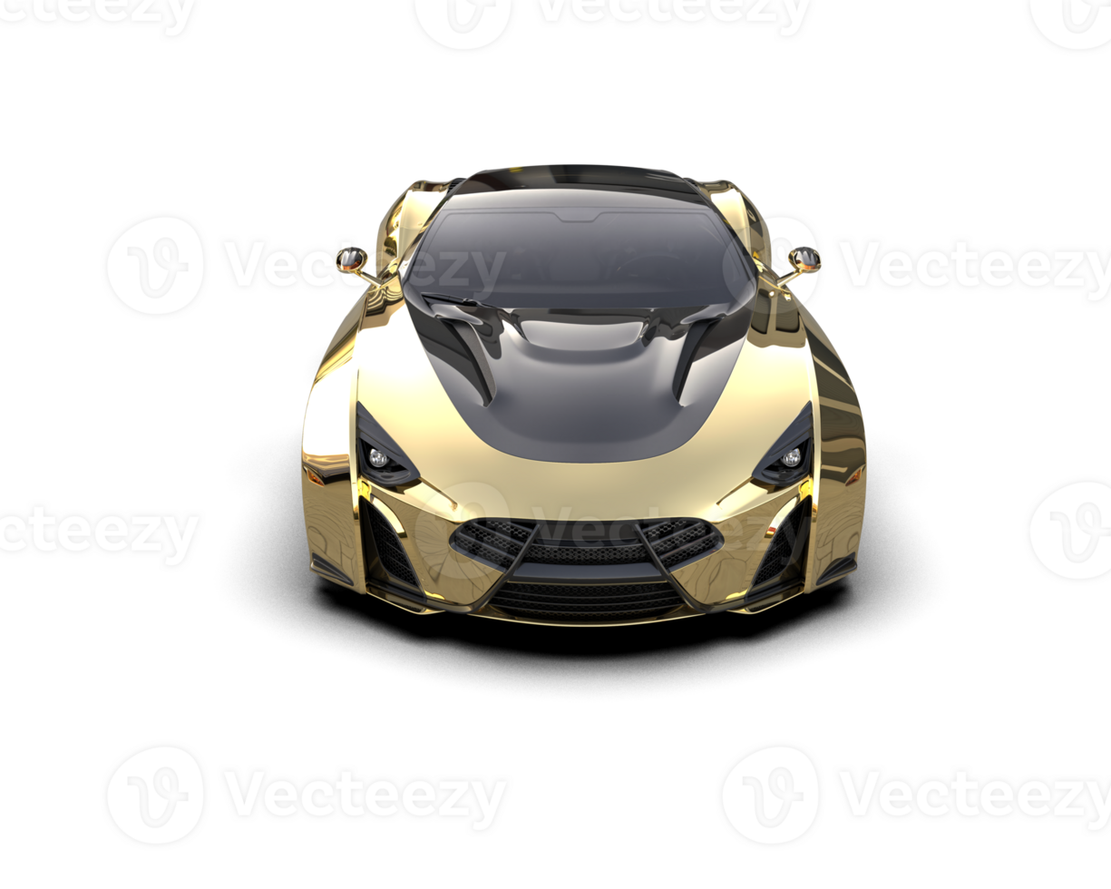 Realistic sport car isolated on background. 3d rendering - illustration png