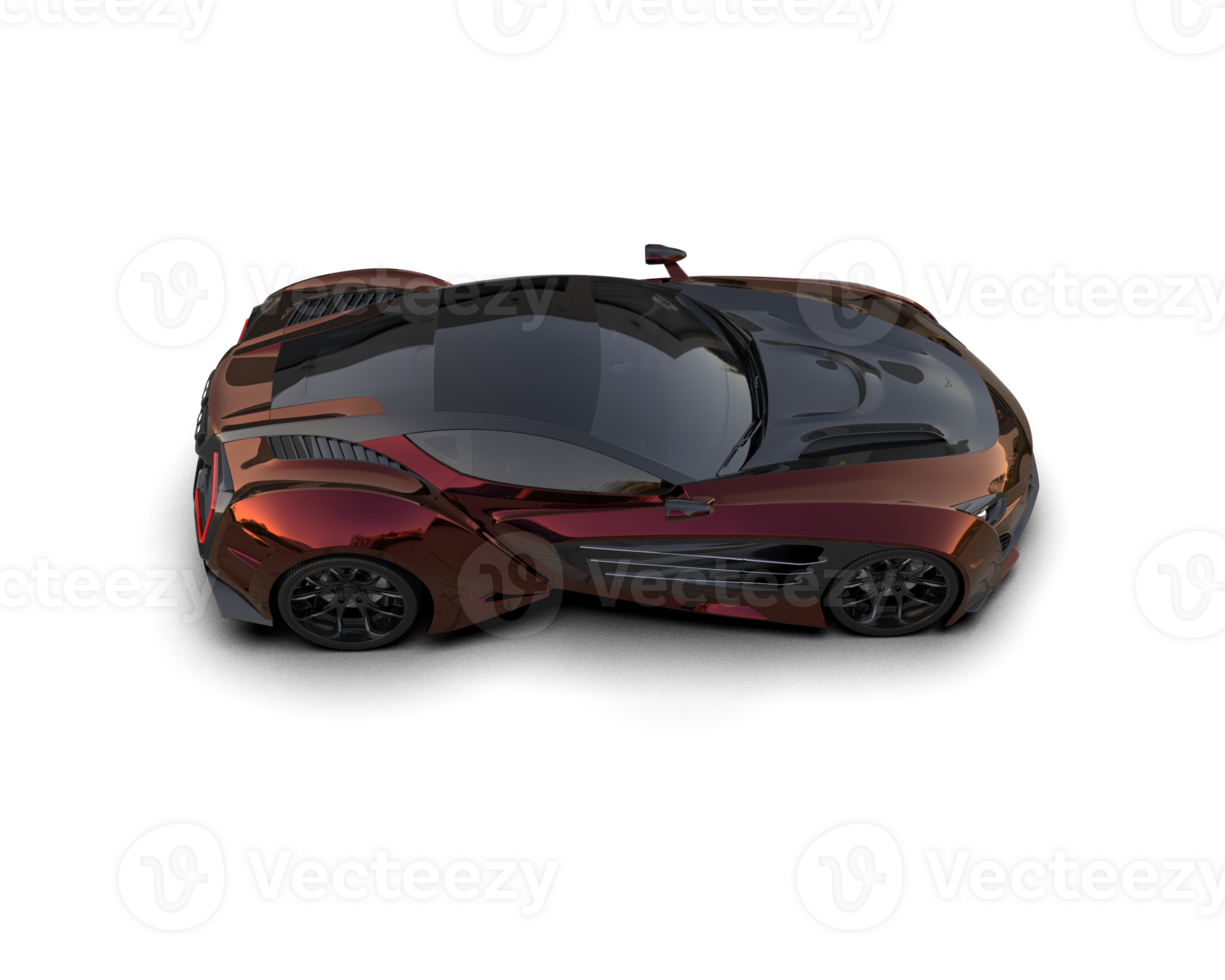 Realistic sport car isolated on background. 3d rendering - illustration png