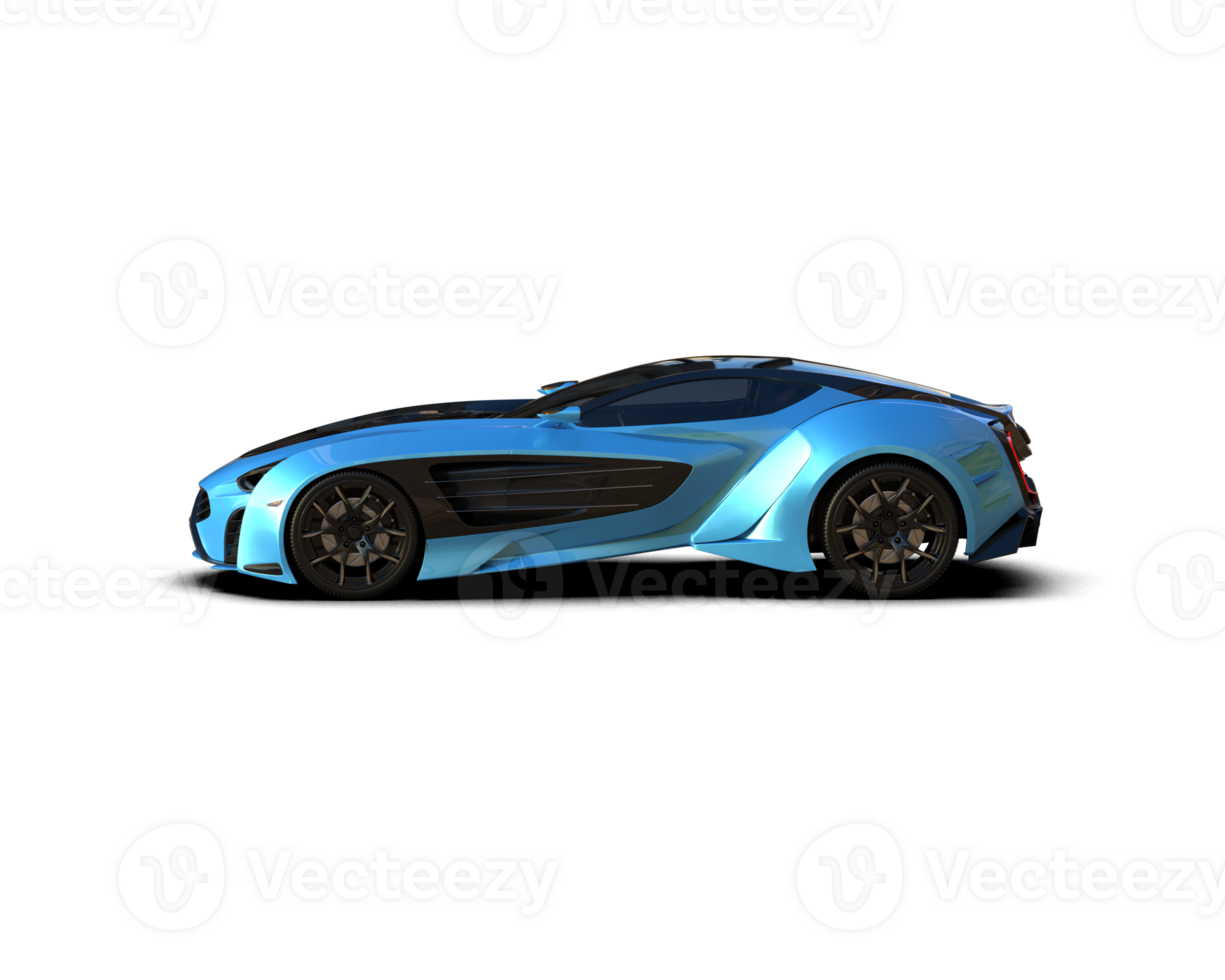 Realistic sport car isolated on background. 3d rendering - illustration png