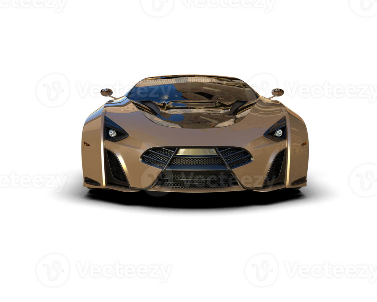 Realistic sport car isolated on background. 3d rendering - illustration png