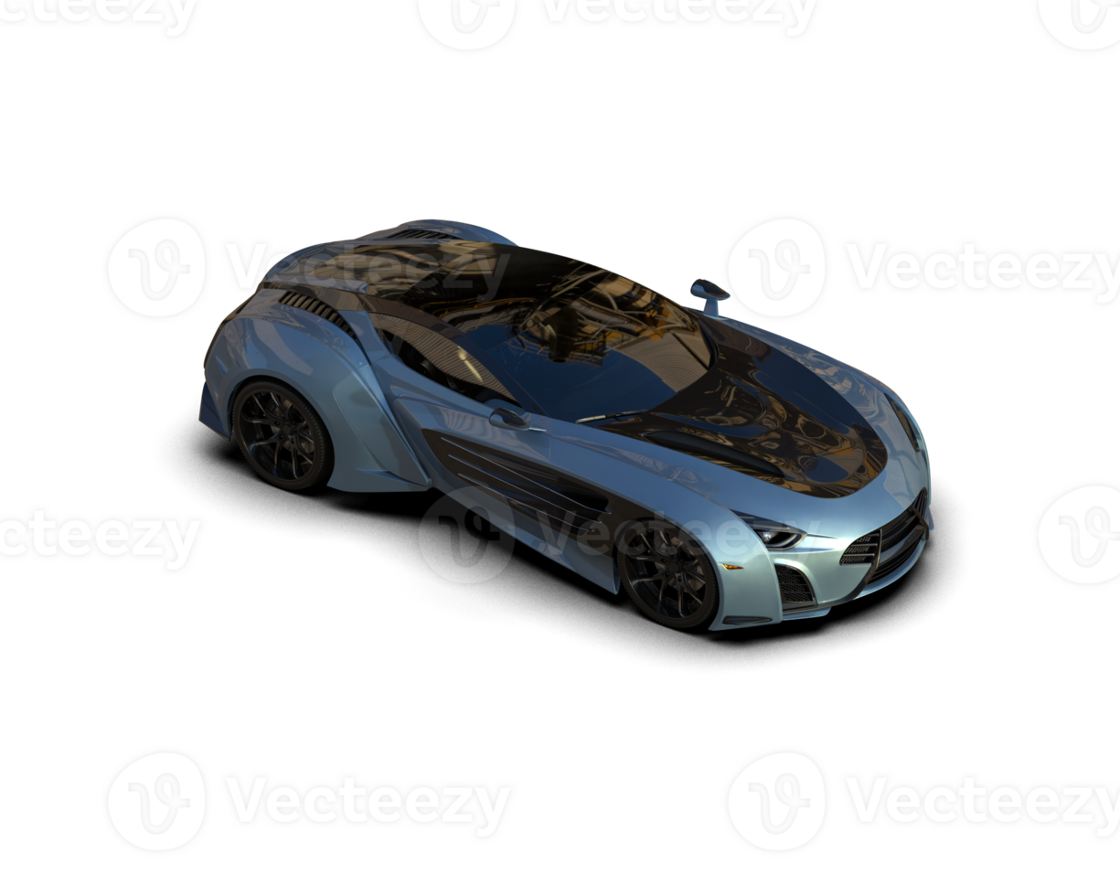 Realistic sport car isolated on background. 3d rendering - illustration png