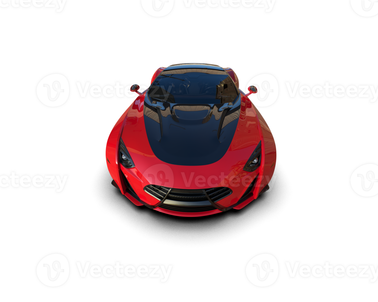 Realistic sport car isolated on background. 3d rendering - illustration png