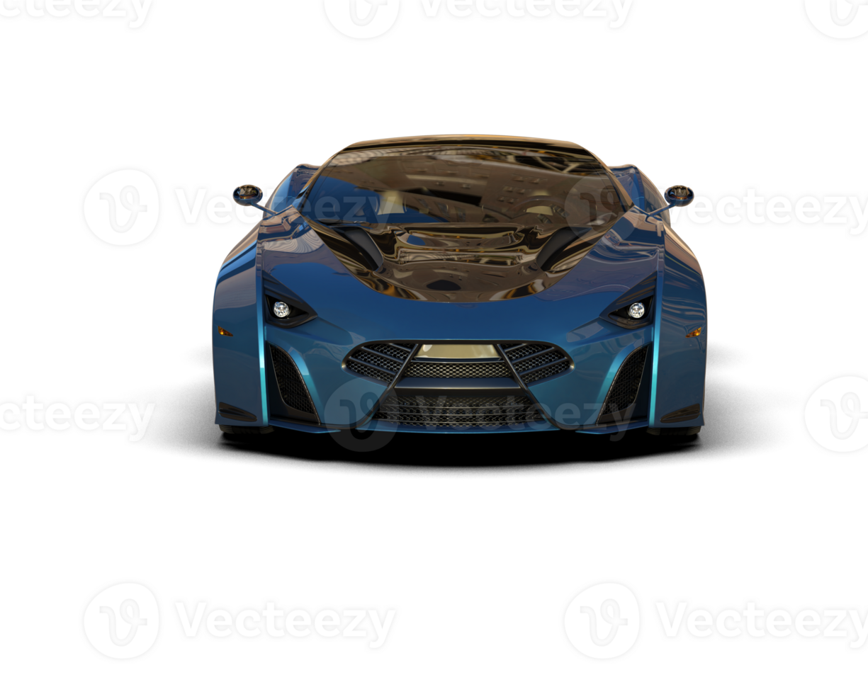 Realistic sport car isolated on background. 3d rendering - illustration png