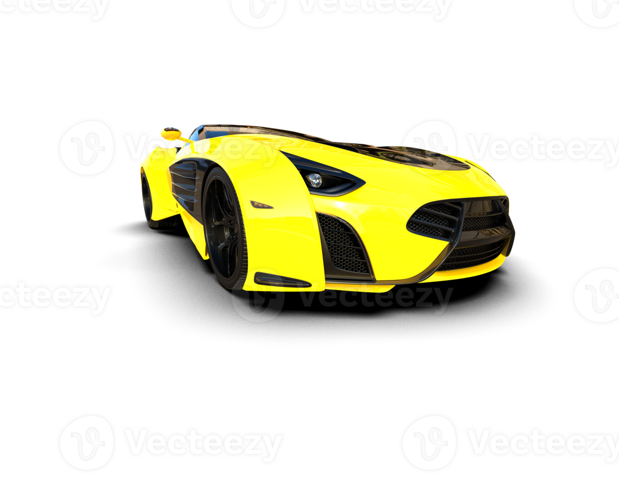 Realistic sport car isolated on background. 3d rendering - illustration png