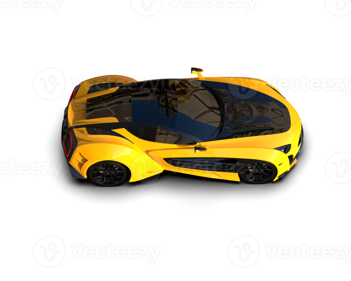 Realistic sport car isolated on background. 3d rendering - illustration png